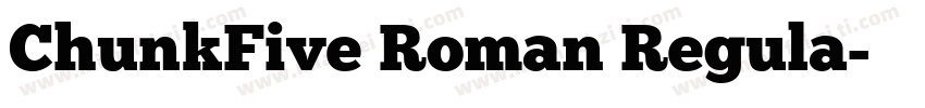 ChunkFive Roman Regula字体转换